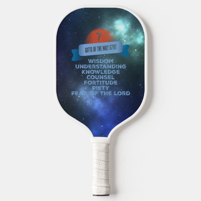 Raquette De Pickleball Confirmation 7 Dons de l'Esprit Saint (Recto)