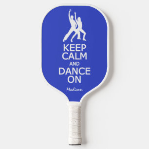 Raquette De Pickleball Conserver le calme et la danse sur le nom et la co