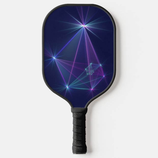 Raquette De Pickleball Constellation, Art Fractal Abstrait Imaginaire (Recto)