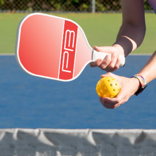 Raquette De Pickleball Cool moderne minimaliste, deux initial