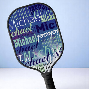 Raquette De Pickleball Cool TableTennis Joueurs Nom Bleu
