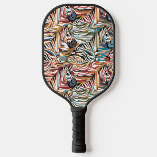 Raquette De Pickleball Cool Zebra Imprimer Art Abstrait