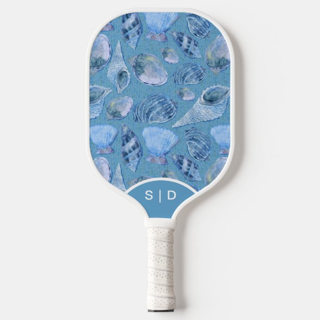Raquette De Pickleball Coquillages personnalisés Blue Ocean Sands (Recto)