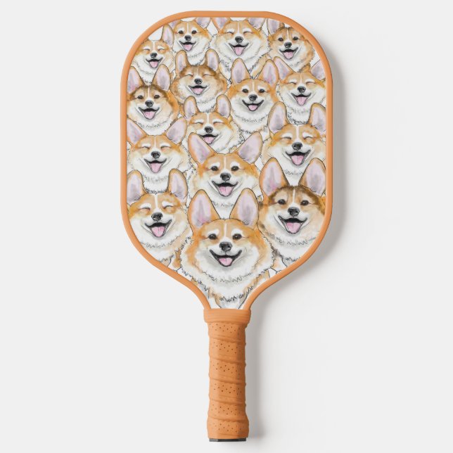 Raquette De Pickleball Corgis sur une rame de Pickleball (Recto)