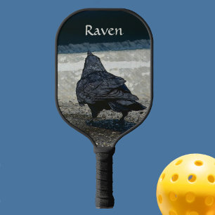 Raquette De Pickleball Corneille urbaine aux nuances de gris et de noir