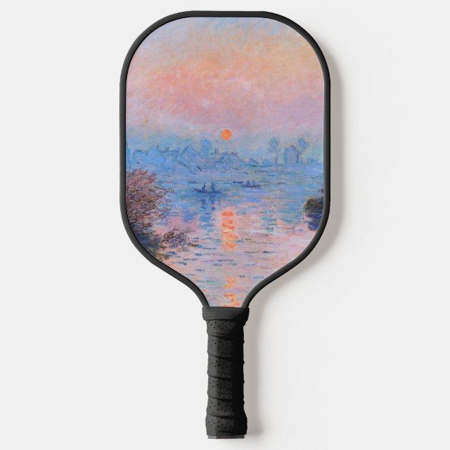 Raquette De Pickleball Coucher de soleil sur la Seine Claude Monet (Recto)