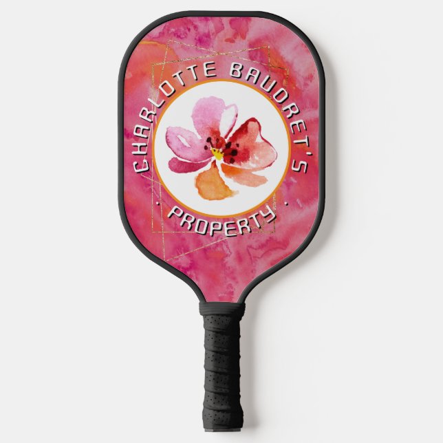 Raquette De Pickleball Couleur chaude moderne (Recto)