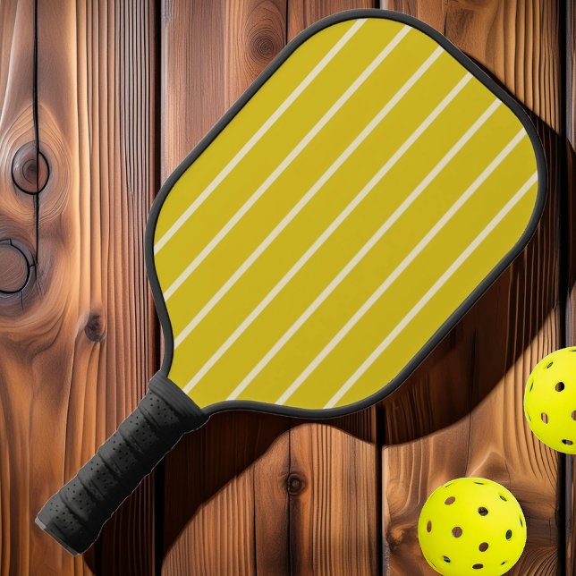 Raquette De Pickleball Couleur Citron foncé du milieu du siècle (Créateur téléchargé)