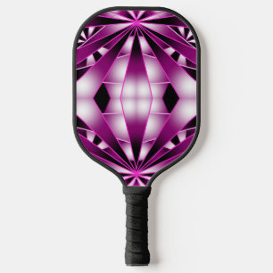Raquette De Pickleball Couleur de dégradé en perspective violet Rempli De