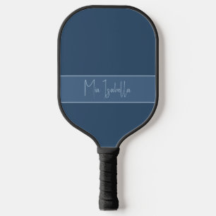 Raquette De Pickleball Couleur de tendance Sérieux Nom bleu Pickleball Pa