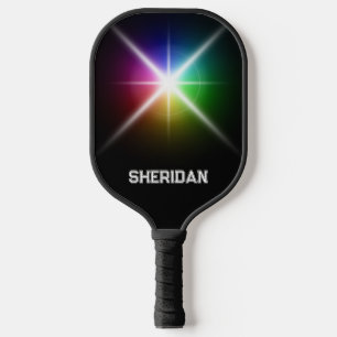 Raquette De Pickleball Couleur personnalisée éclater noir