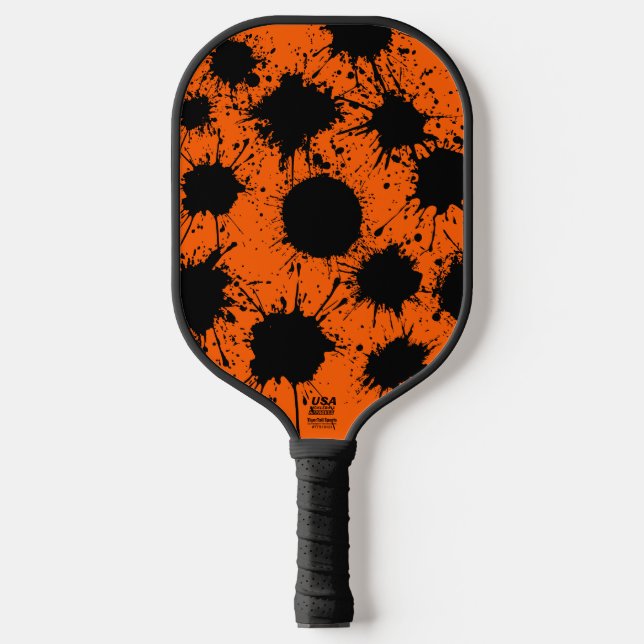 Raquette De Pickleball Couleur vive Vrai Orange (Recto)