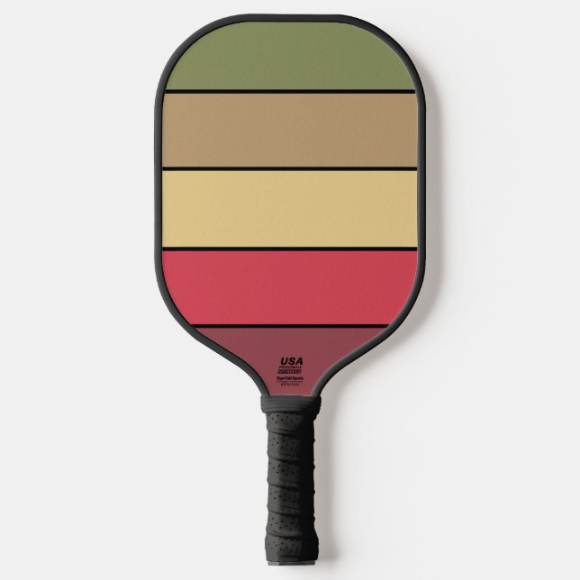 Raquette De Pickleball Couleurs De Tonalité Terre De La Saison Automne Su (Recto)