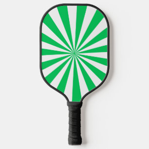 Raquette De Pickleball Couleurs DIY Rayons Explosion Solaire Vert Émeraud
