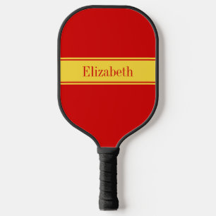 Raquette De Pickleball Couleurs DIY Ruban Ananas Rouge Fond S Pickleball
