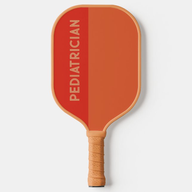 Raquette De Pickleball Couleurs personnalisées Retro Rouge Orange pédiatr (Recto)
