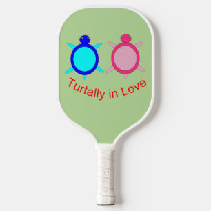 Raquette De Pickleball Couple de tortue mignonne