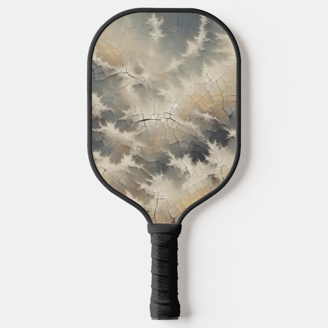Raquette De Pickleball Crackle rustique Abstrait (Recto)