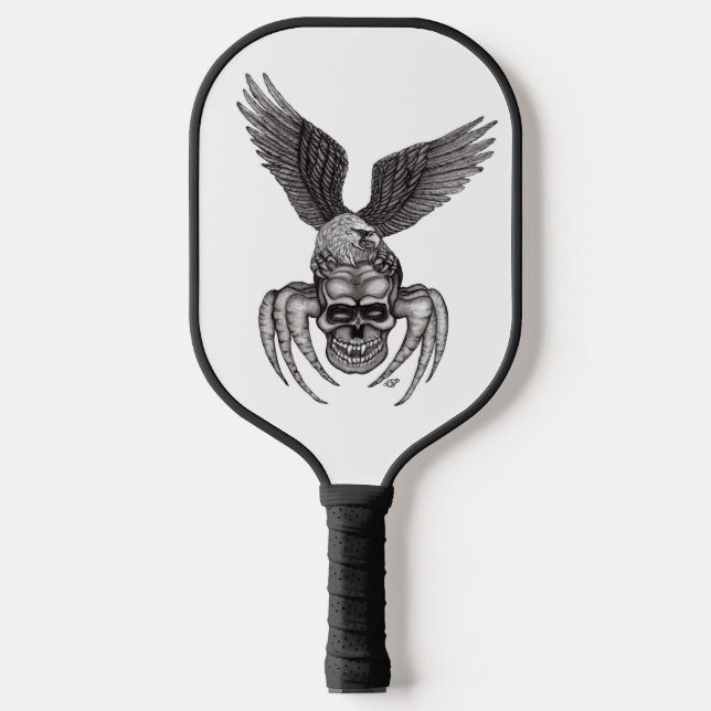 Raquette De Pickleball Crâne à aigle (Recto)