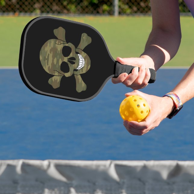 Raquette De Pickleball Crâne Camouflant Et Tronçons (Insitu)