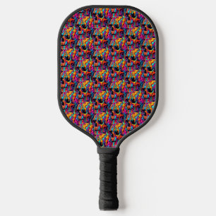 Raquette De Pickleball Crâne psychédélique dynamique