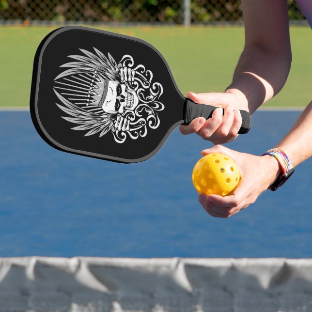 Raquette De Pickleball Crânes de roi gothiques (Insitu)