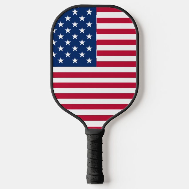 Raquette De Pickleball Création de fierté avec drapeau américain USA (Recto)