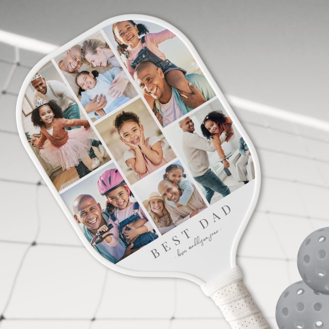 Raquette De Pickleball Créer votre propre photo papa (Create Your Own Dad Photo Pickleball Paddle )