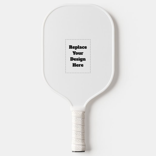 Raquette De Pickleball Créez votre propre blanc  (Recto)