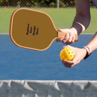 Raquette De Pickleball Créez Votre Propre Brun
