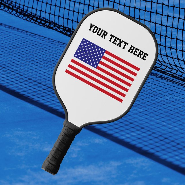 Raquette De Pickleball Créez votre propre drapeau américain (Créateur téléchargé)