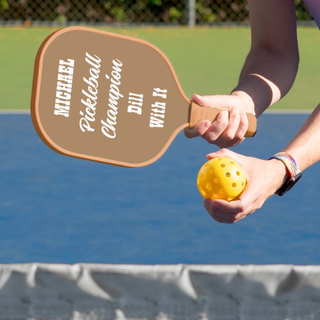 Raquette De Pickleball Créez votre propre message amusant personnalisé (Insitu)