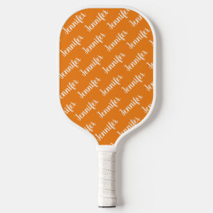 Raquette De Pickleball Créez votre propre nom personnalisé Orange