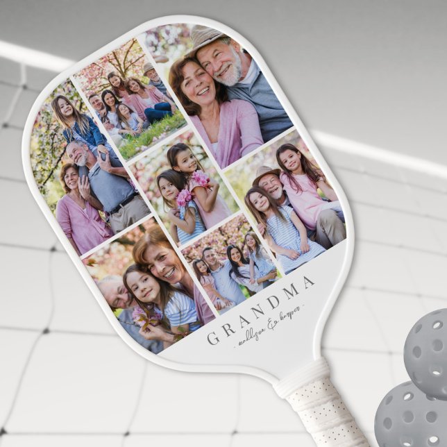 Raquette De Pickleball Créez votre propre photo Grand-mère (Create Your Own Grandma Photo Pickleball Paddle)