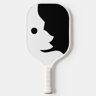 Raquette De Pickleball Croissant blanc noir lune 4Al