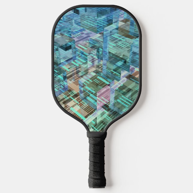 Raquette De Pickleball Cubes 3D de données (Recto)