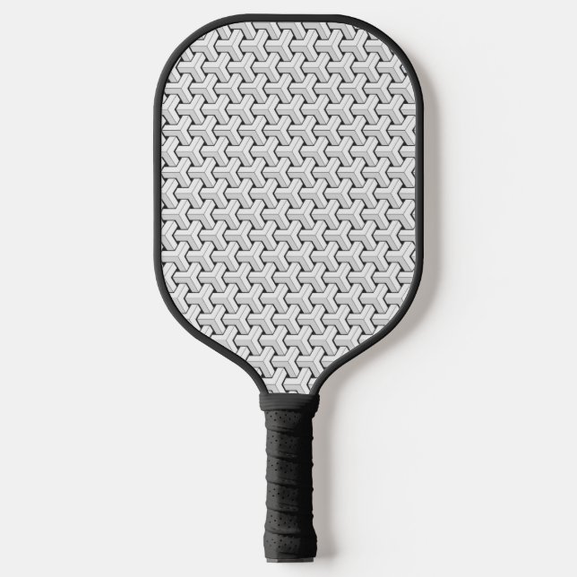 Raquette De Pickleball Cubes Abstraits Isométriques Y en forme de cool (Recto)