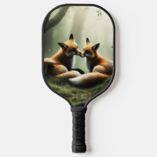 Raquette De Pickleball Cuddle Fox dans la forêt de Misty