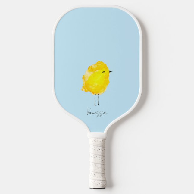Raquette De Pickleball Custom Chick Chicken yellow stylish chic sweet (Recto)