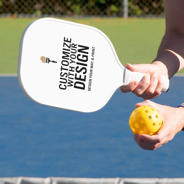 Raquette De Pickleball Custom Minimalist Personalized Company Branded  (Créateur téléchargé)