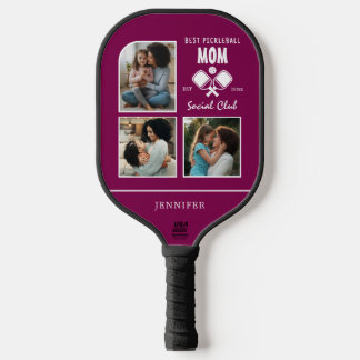 Raquette De Pickleball Custom Mom Cadeau photo Collage Pickleball Paddle