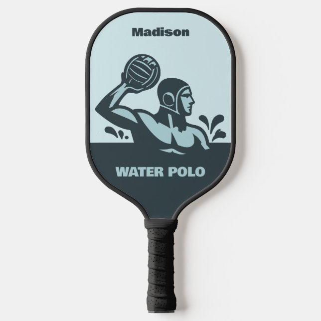 Raquette De Pickleball Custom Name Water Polo (Recto)