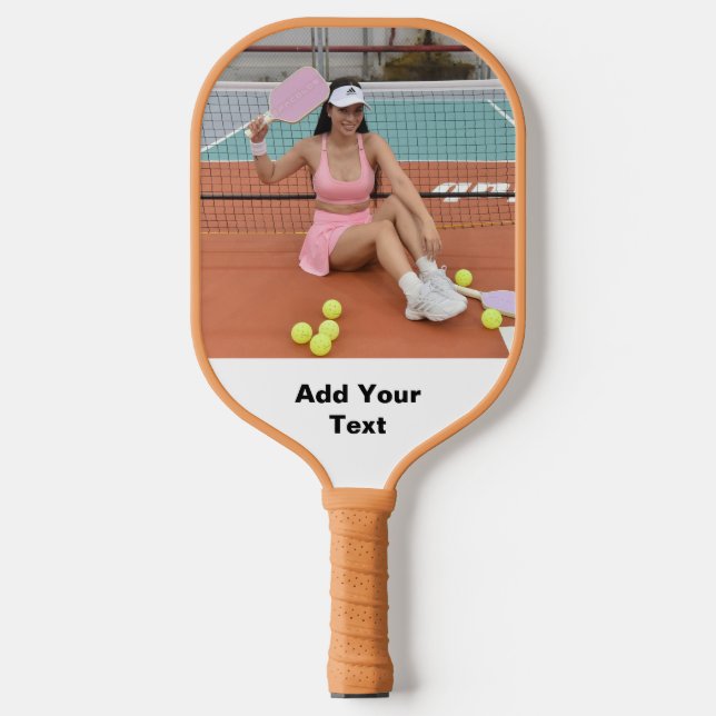 Raquette De Pickleball Custom Pickleball Paddle with Photo & Text (Recto)