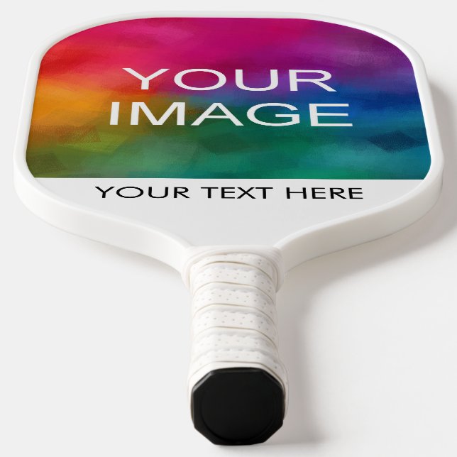 Raquette De Pickleball Customize Double Sided Add Your Photo Here Modern (Poser)