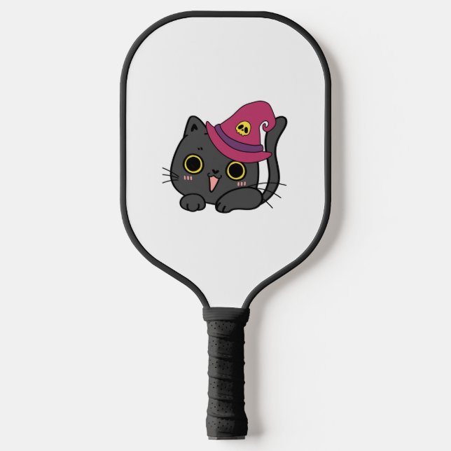 Raquette De Pickleball Cute Chat dans un Casquette (Recto)