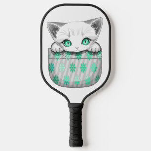 Raquette De Pickleball Cute de chat et pointe joueuse à partir d'une poch
