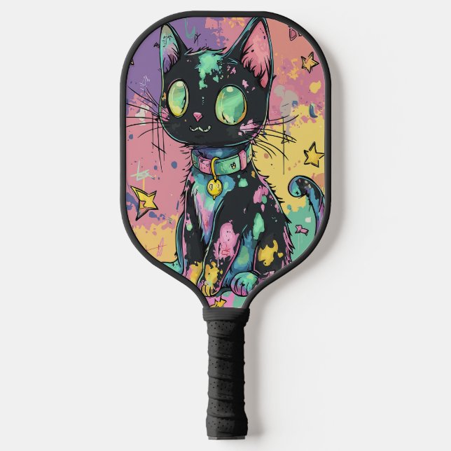 Raquette De Pickleball Cute Kawaii Pastel Goth Patchwork Gothique Déplais (Recto)