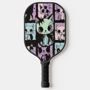 Raquette De Pickleball Cute Kawaii Pastel Goth Patchwork Gothique Déplais