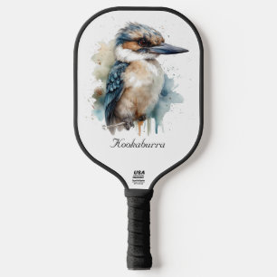 Raquette De Pickleball Cute Kookaburra sur une branche, personnalisé