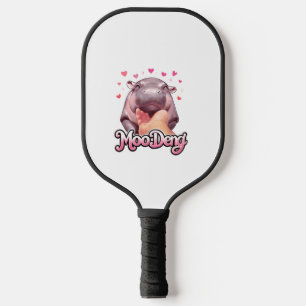Raquette De Pickleball Cute Moo Deng Hippo Girlie Coeurs pour filles enfa